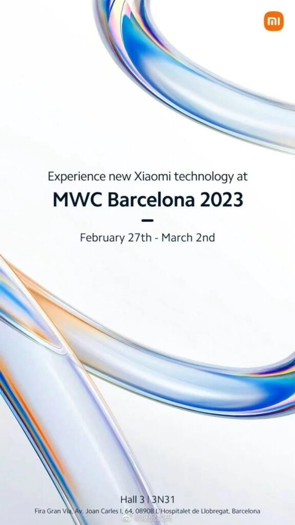 Evento Xiaomi MWC 2023