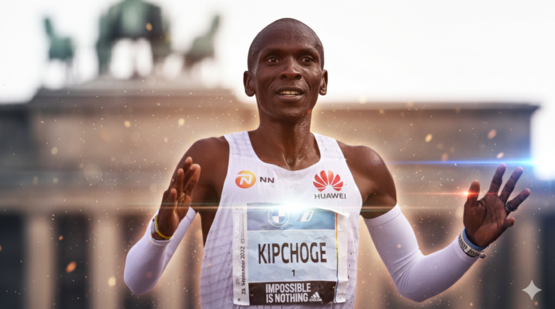 Eliud Kipchoge presentando el HUAWEI WATCH GT Runner 2 México en el evento Now is Your Run.